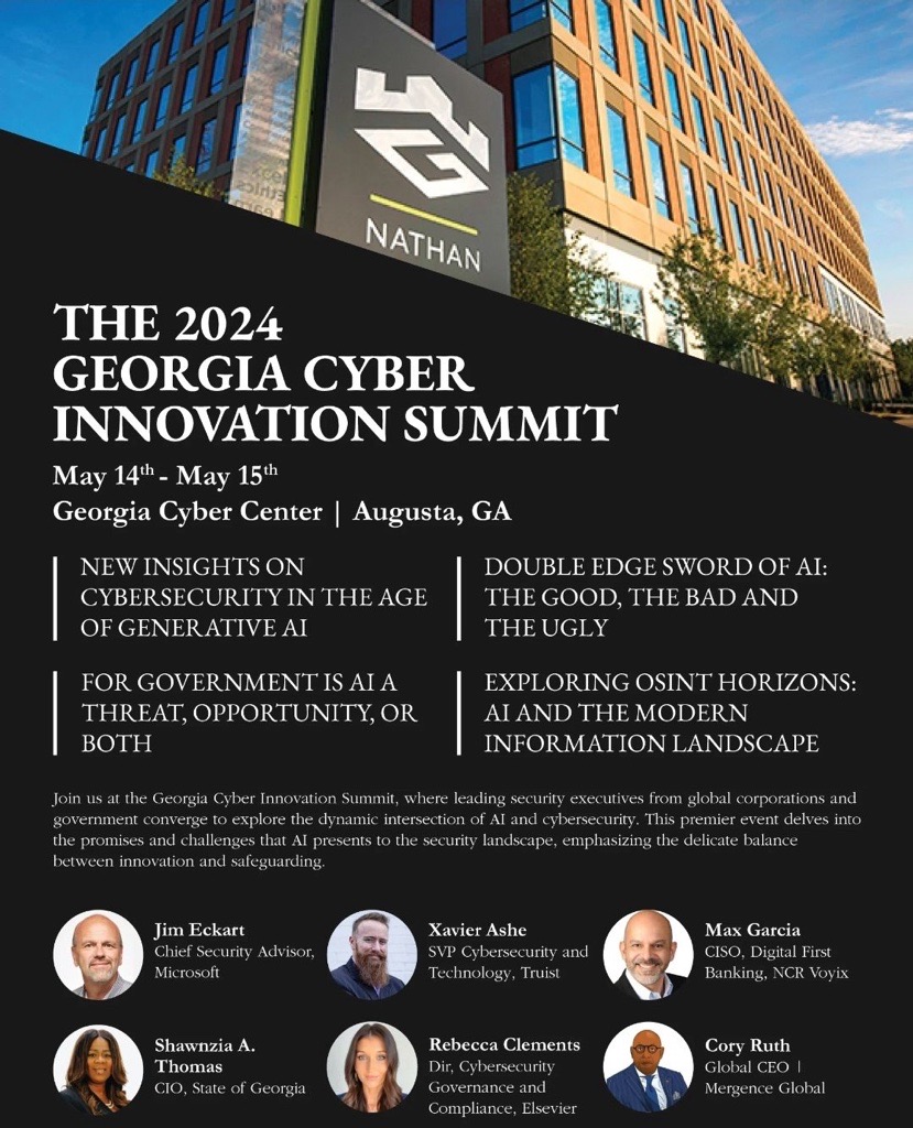2024 Georgia Cyber Innovation Summit Flyer