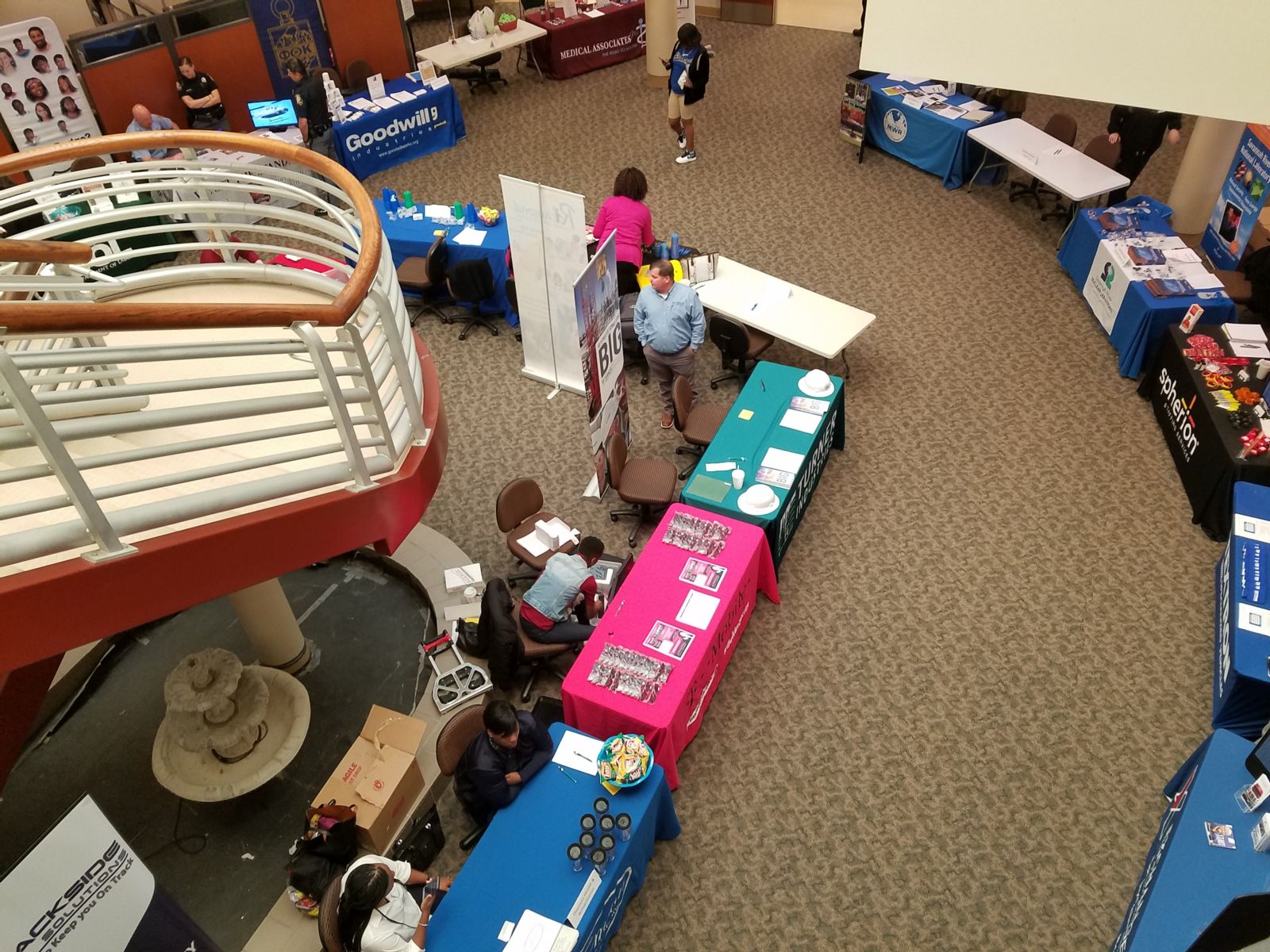 A view from above the Augusta Technical College Career Fair 2018