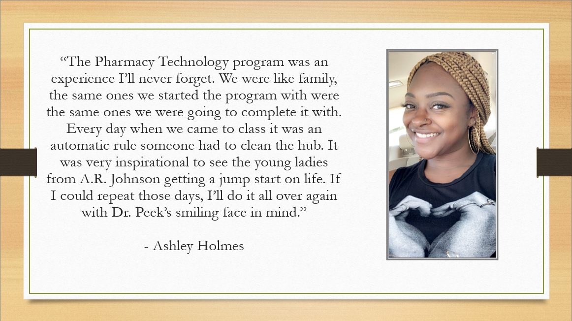 Ashley Holmes and quote