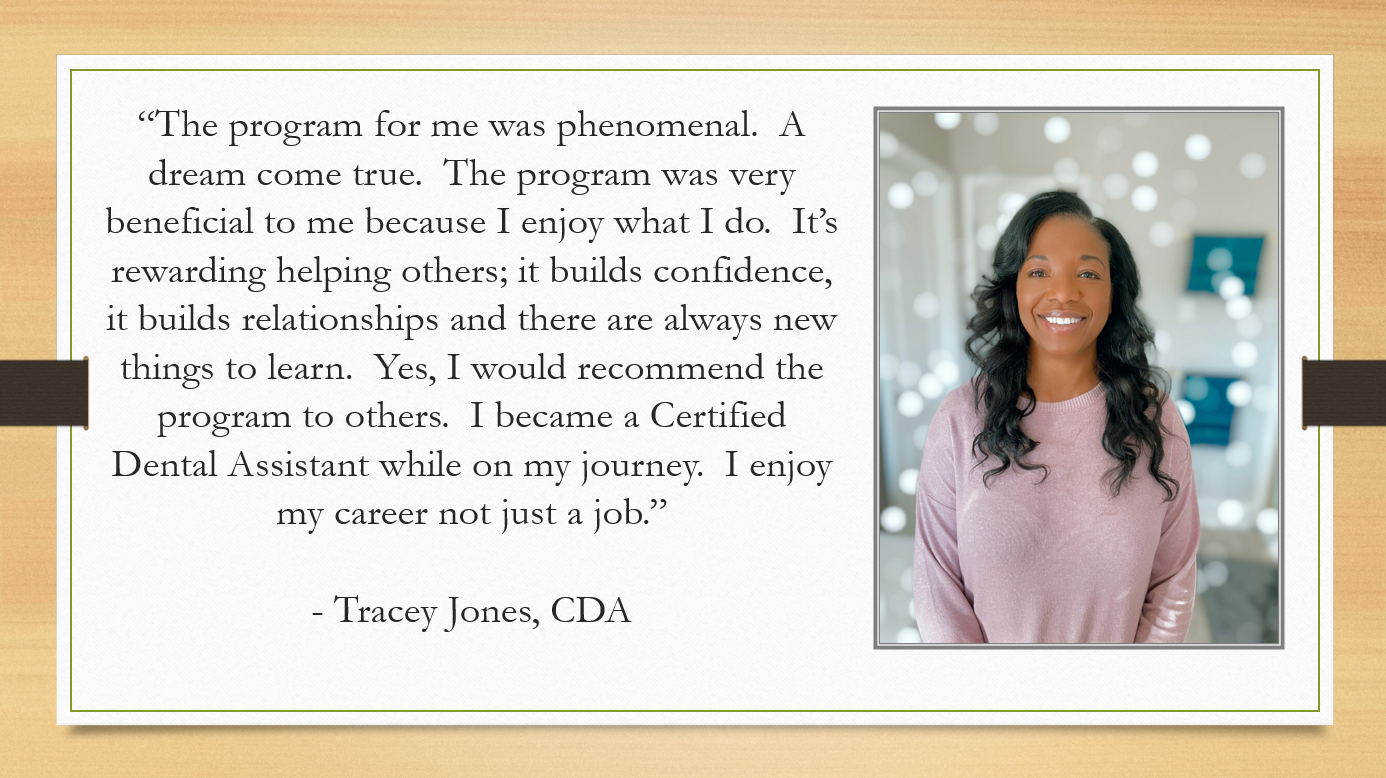 Tracey Jones and quote
