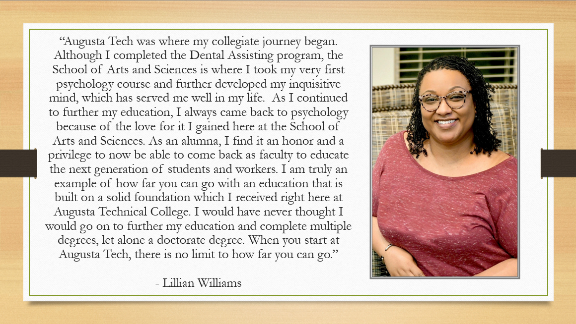Lillian Williams and quote