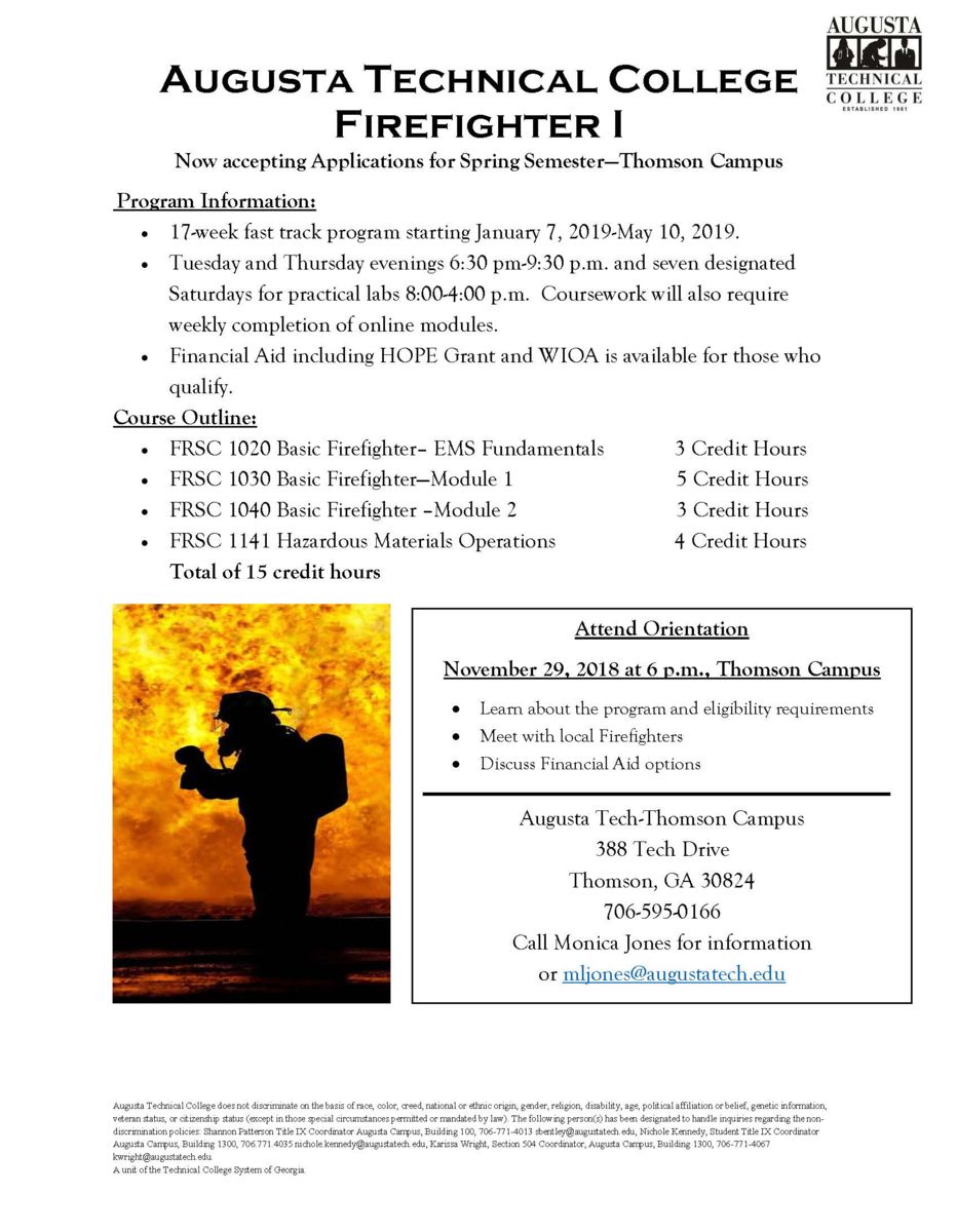 Calendar Of Events Augusta Technical College