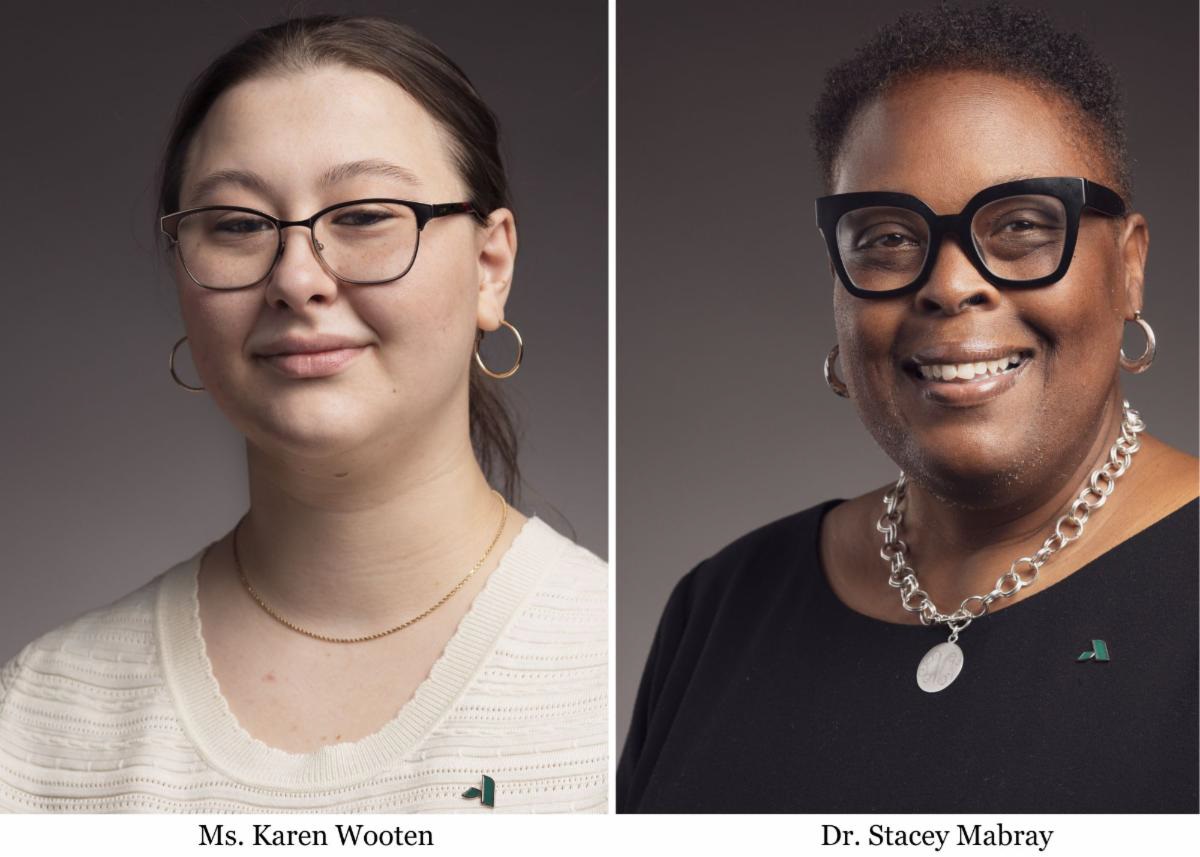 Ms. Karen Wooten, EAGLE Winner and Dr. Stacey Mabray, OTOY Winner