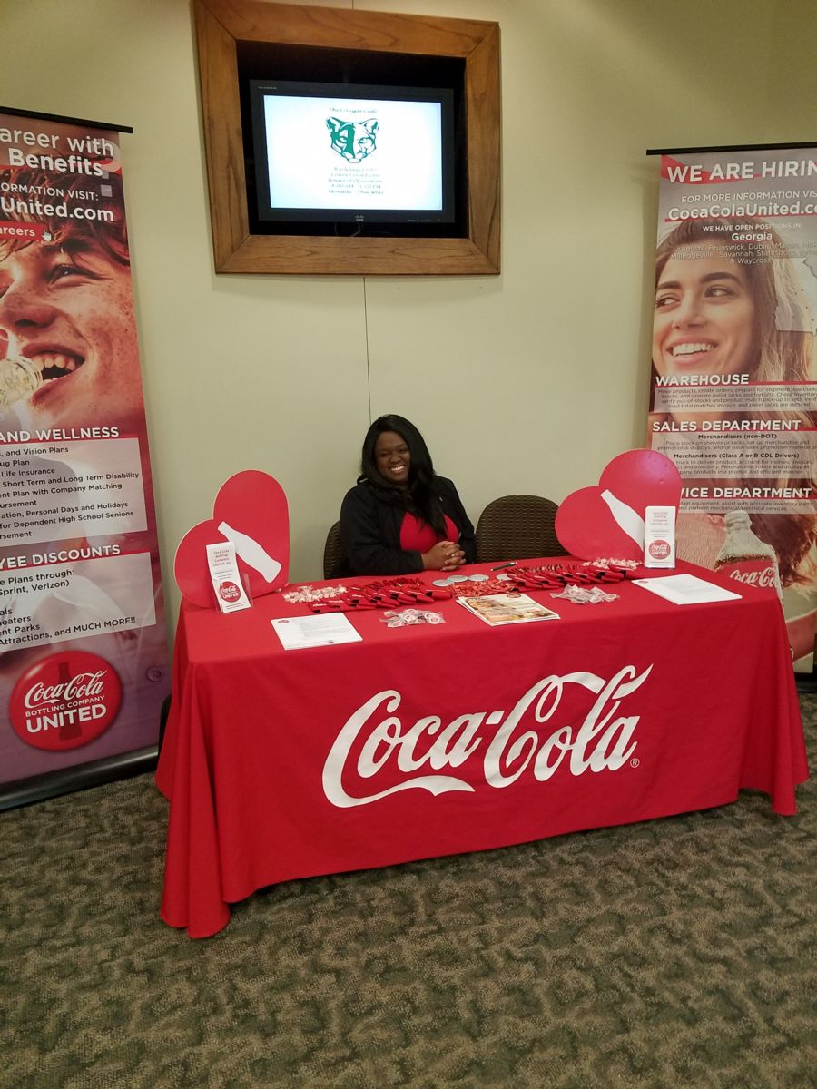 Coca Cola at the Augusta Technical College Career Fair 2018